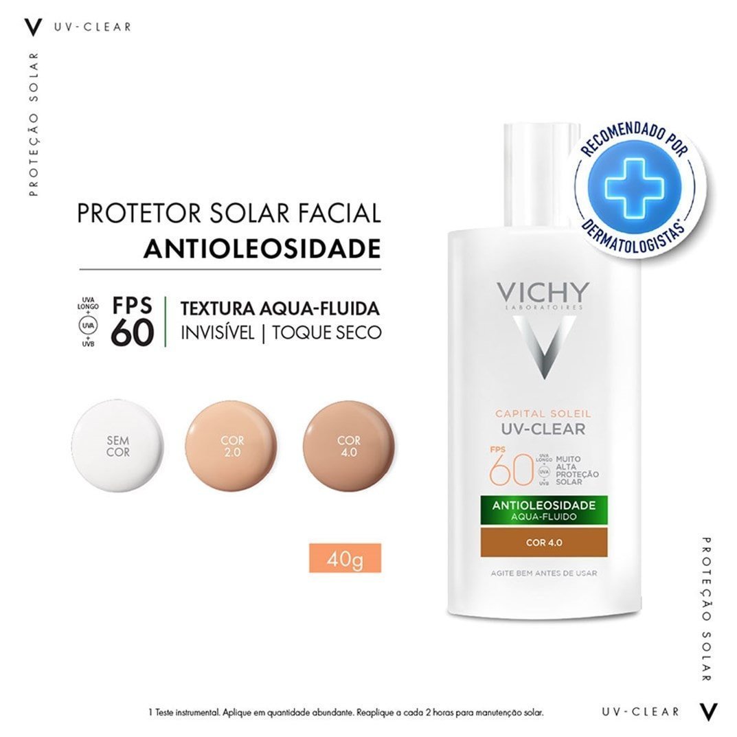 Protetor Solar Facial UV Clear FPS60 40g - Imagem 3